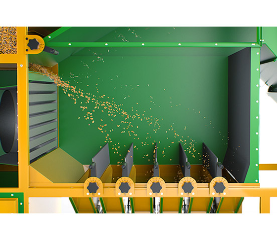 All machines come with special rubberpadding within the separation chamber.