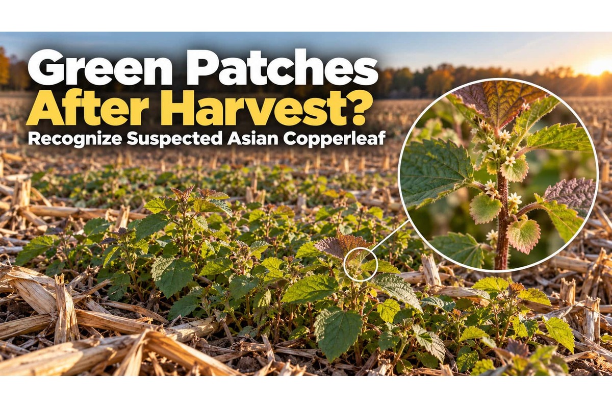Asian copperleaf is a newly reported weed threat in Minnesota. UMN Extension documented a discovery in a Rice County cornfield in fall 2025.