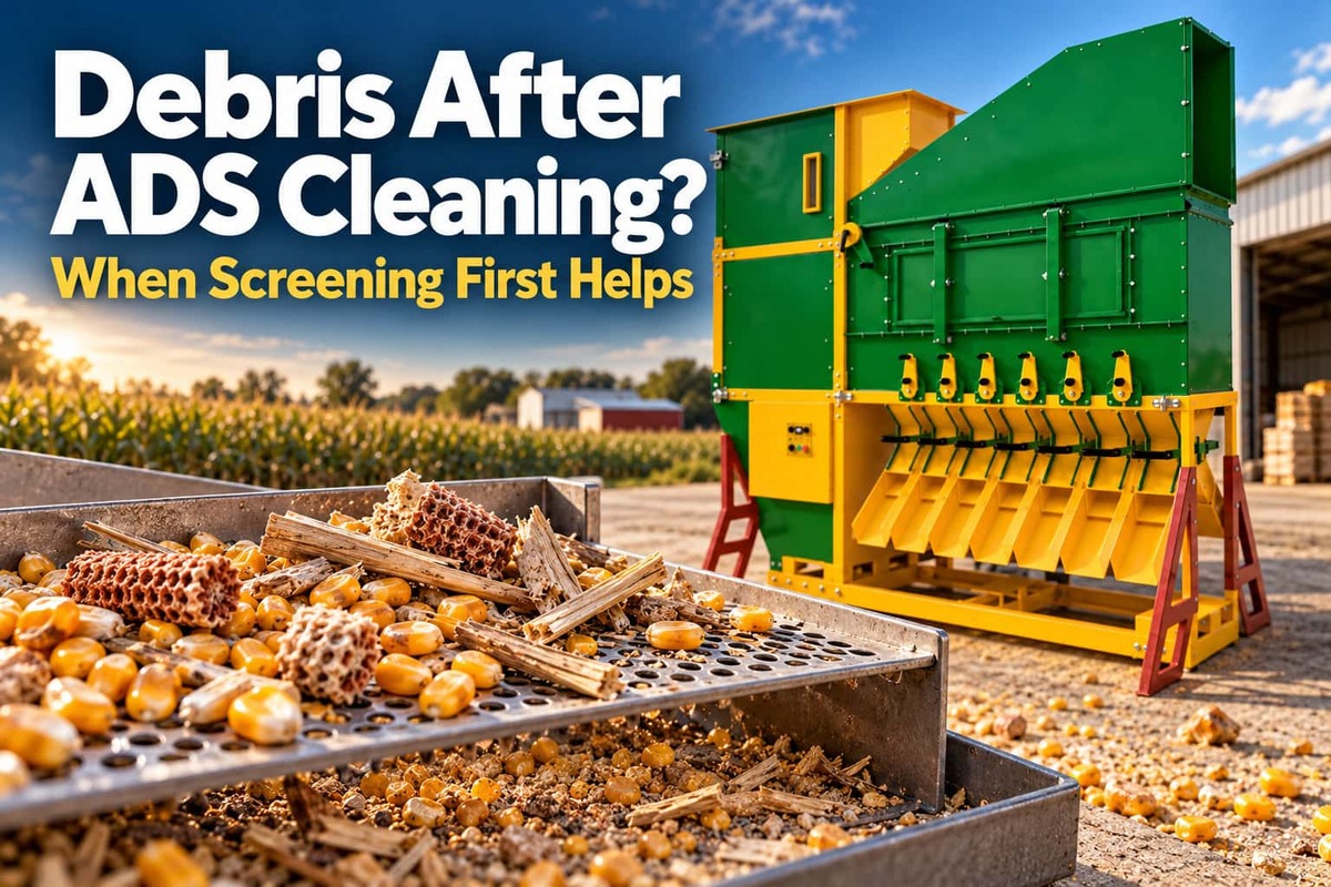 In the VDSC+ADS combination, VDSC first screens out larger and smaller impurities.