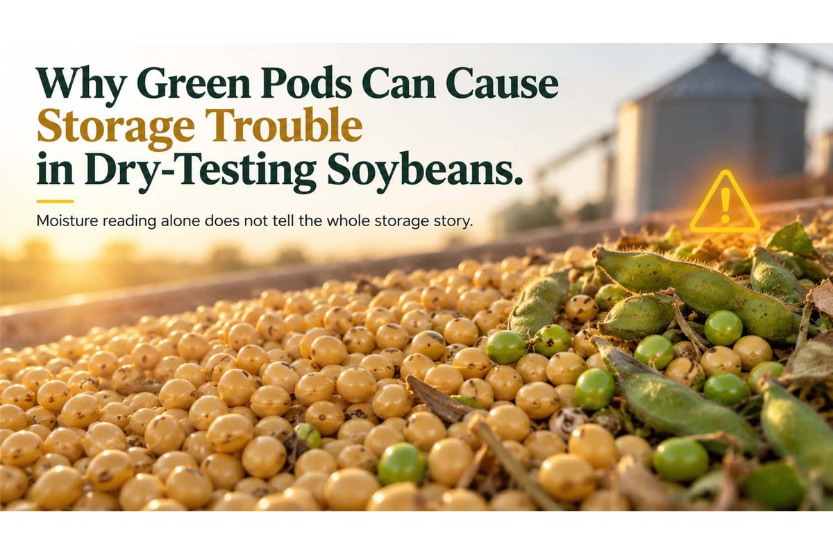 Why Green Pods Can Cause Storage Trouble in Dry-Testing Soybeans